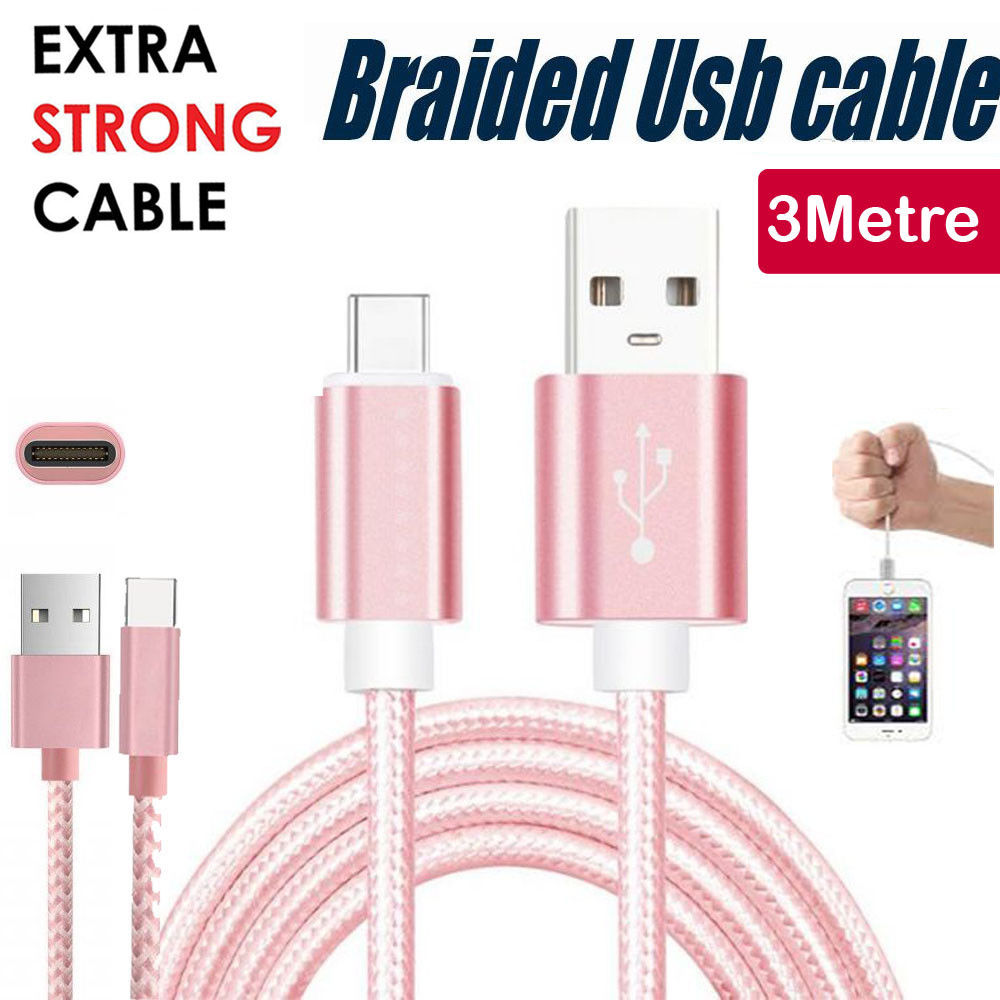 3M-USB-Type-C-Sync-Charger-Charging-Cable-rose-pink-for-Samsung-S8-S9-Plus-123361608131.jpg