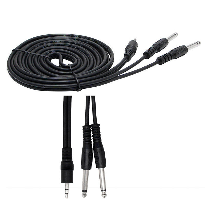 Dual-635mm-Male-inch-Mono-Jack-to-Stereo-18-inch-35mm-Jack-Cable-Cord-3m-122967283561.jpg